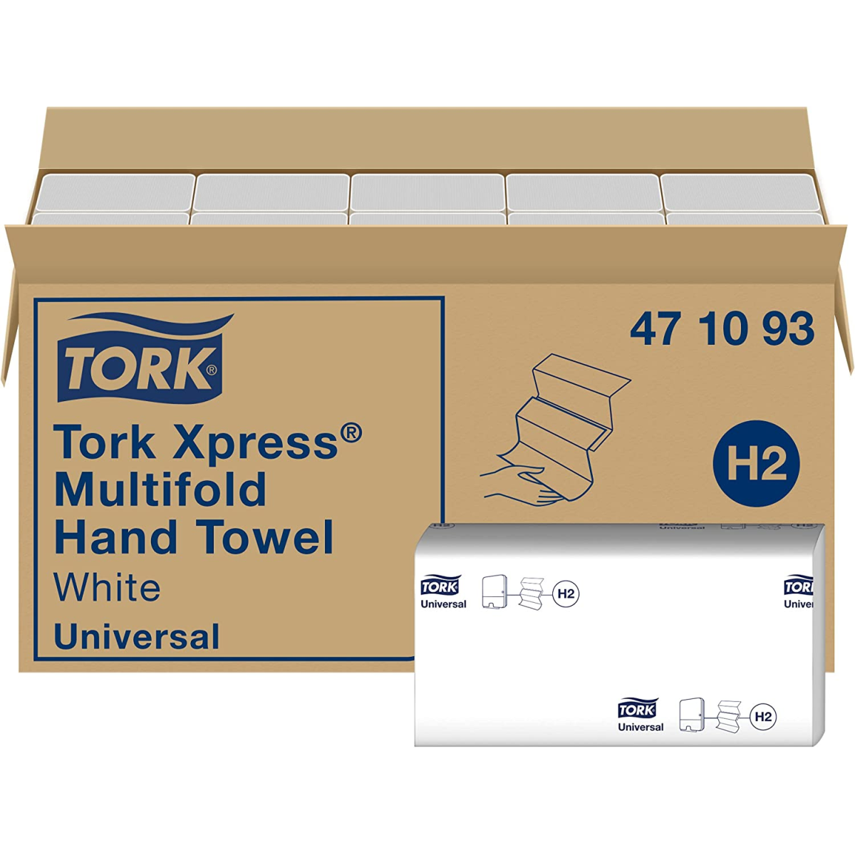 Toalha De Mão, Tork Xpress, Interfolha (reciclada), 20x250 Unidades 